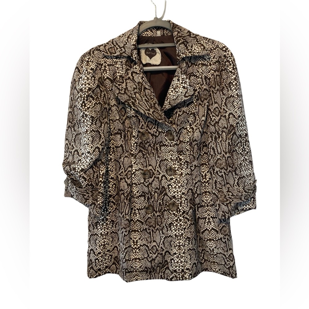 Heart soul animal print XL jacket